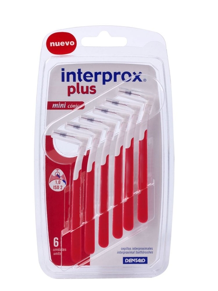 CEPILLO INTERPROX PLUS 2G MINICÓNICO BLISTER 6UND CN160541