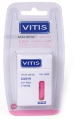 VITIS SEDA DENTAL SUAVE CON CERA FLUOR Y MENTA 50M