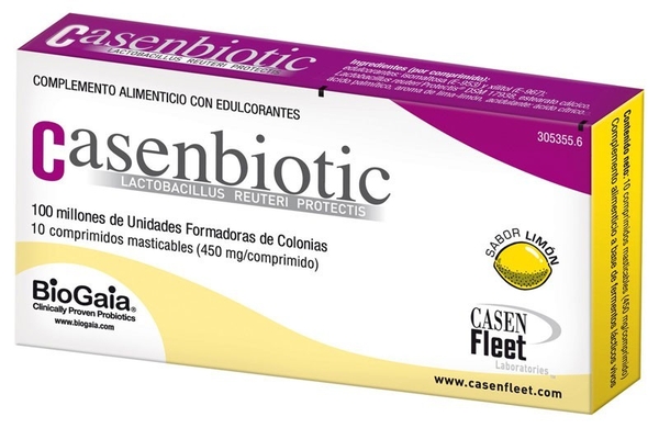 CASENBIOTIC 10 COMPRIMIDOS LIMON