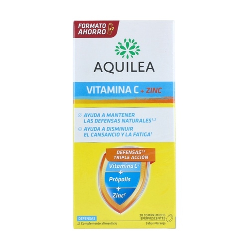 AQUILEA VITAMINA C+ZINC 28 COMPRIMIDOS EFERVESCENTES