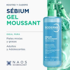 BIODERMA SEBIUM GEL LIMPIADOR CON DOSIFICADOR 400ML