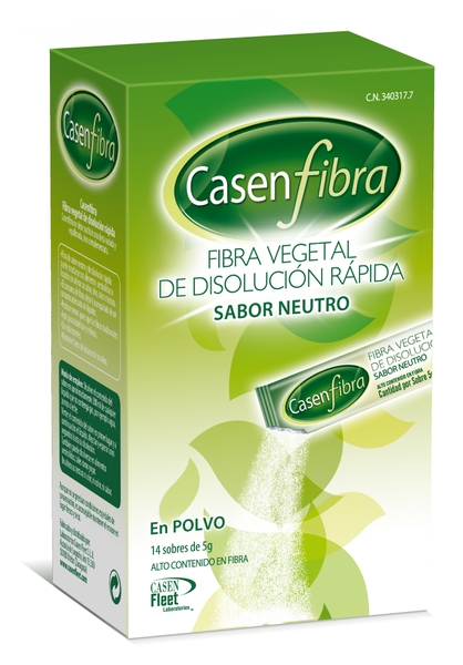 CASENFIBRA ADULTOS FIBRA VEGETAL EN POLVO SABOR NEUTRO 14 SOBRES DE 5GR