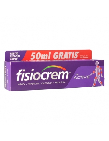 FISIOCREM ACTIVE GEL TUBO DE 200ML+50 GRATIS