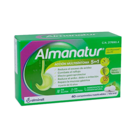 ALMANATUR MENTA 40 COMPR MASTICABLES