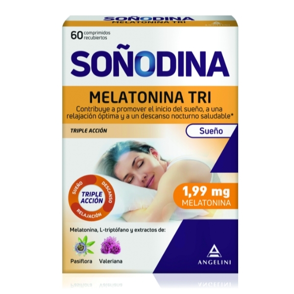 SOÑODINA MELATONINA TRI 60 COMPRIMIDOS RECUBIERTOS