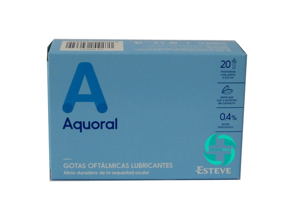 AQUORAL ALIVIO DE LA SEQUEDAD OCULAR 20 X 0.50ML UNIDADES MONODOSIS