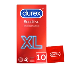 PRESERVATIVOS DUREX SENSITIVO SUAVE XL 10 UNIDADES