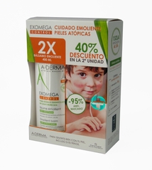 A-DERMA EXOMEGA CONTROL DUPLO BALSAMO EMOLIENTE CARA Y CUERPO 2X400ML