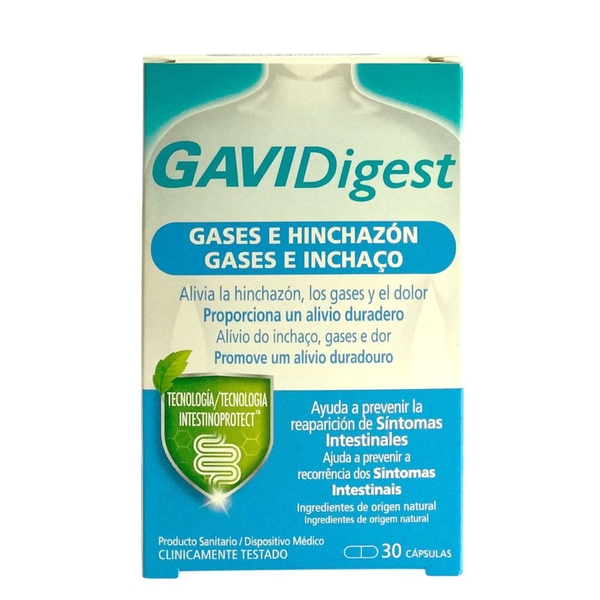 GAVIDIGEST GASES E HINCHAZON 30 CAPSULAS