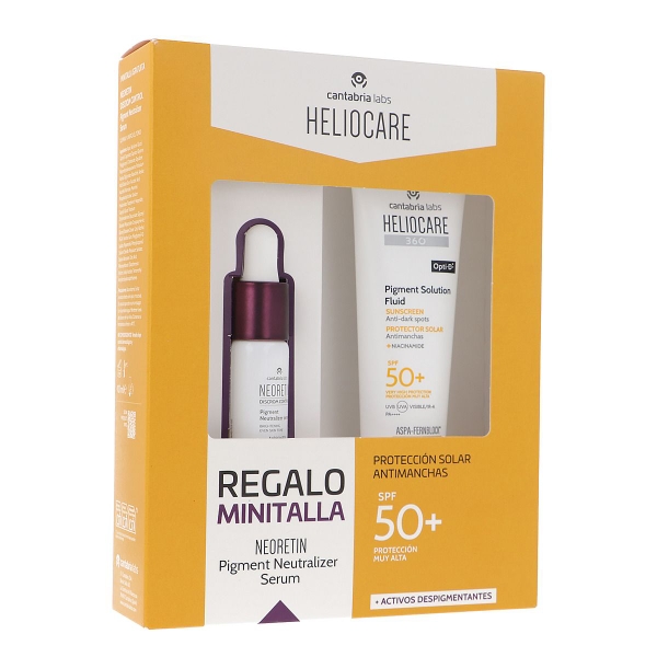 HELIOCARE 360º PIGMENT SOLUTION FLUIDO PROTECTOR 50ML+NEORETIN PIGMENT SERUM 10ML