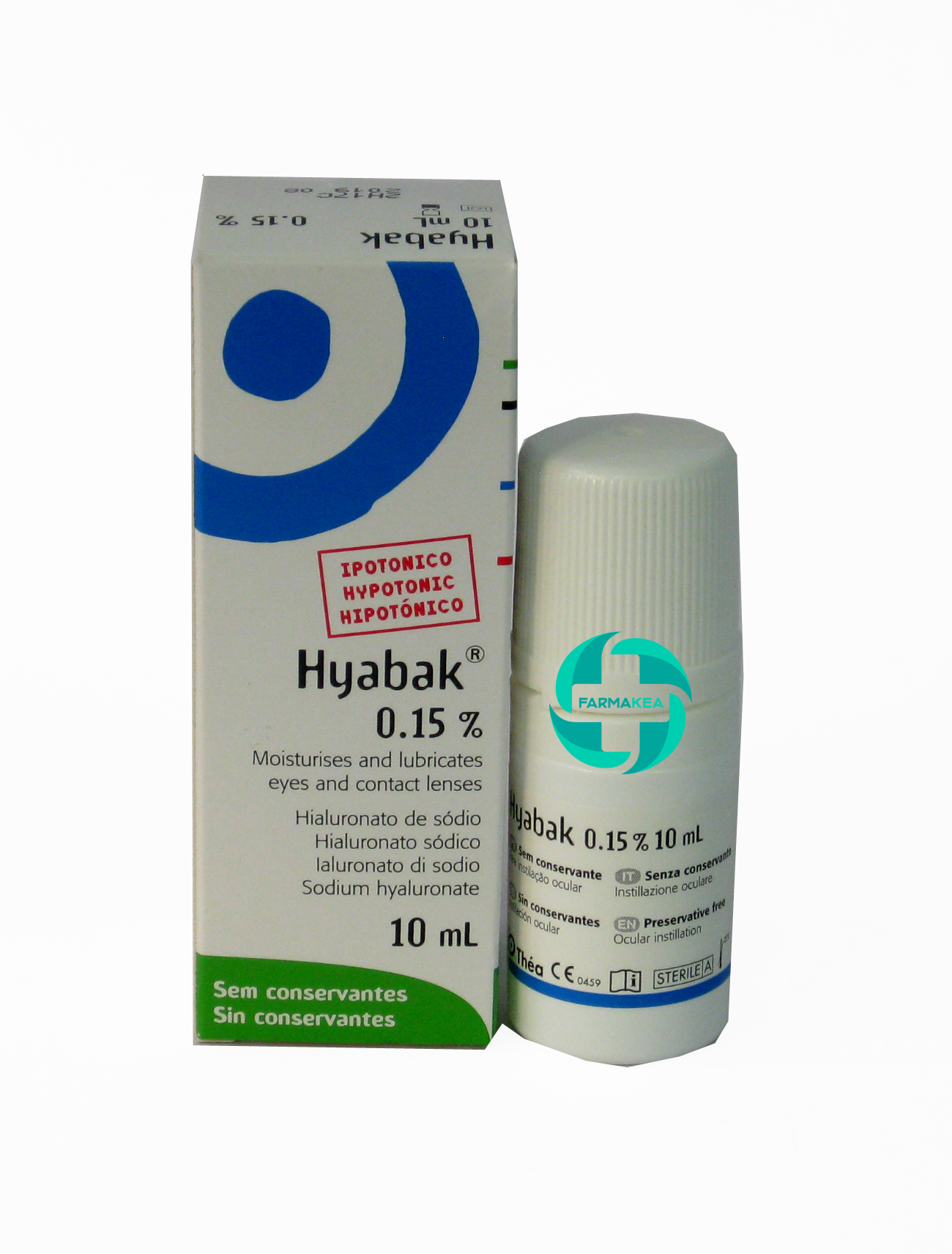 Hyabak 10ml Lágrimas Artificiales Humectantes Lubrificantes