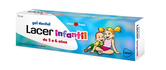 LACER GEL DENTAL INFANTIL SABOR FRESA 75ML