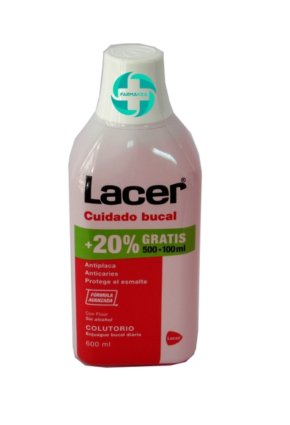 COLUTORIO LACER USO DIARIO SIN ALCOHOL 500+100ML GRATIS