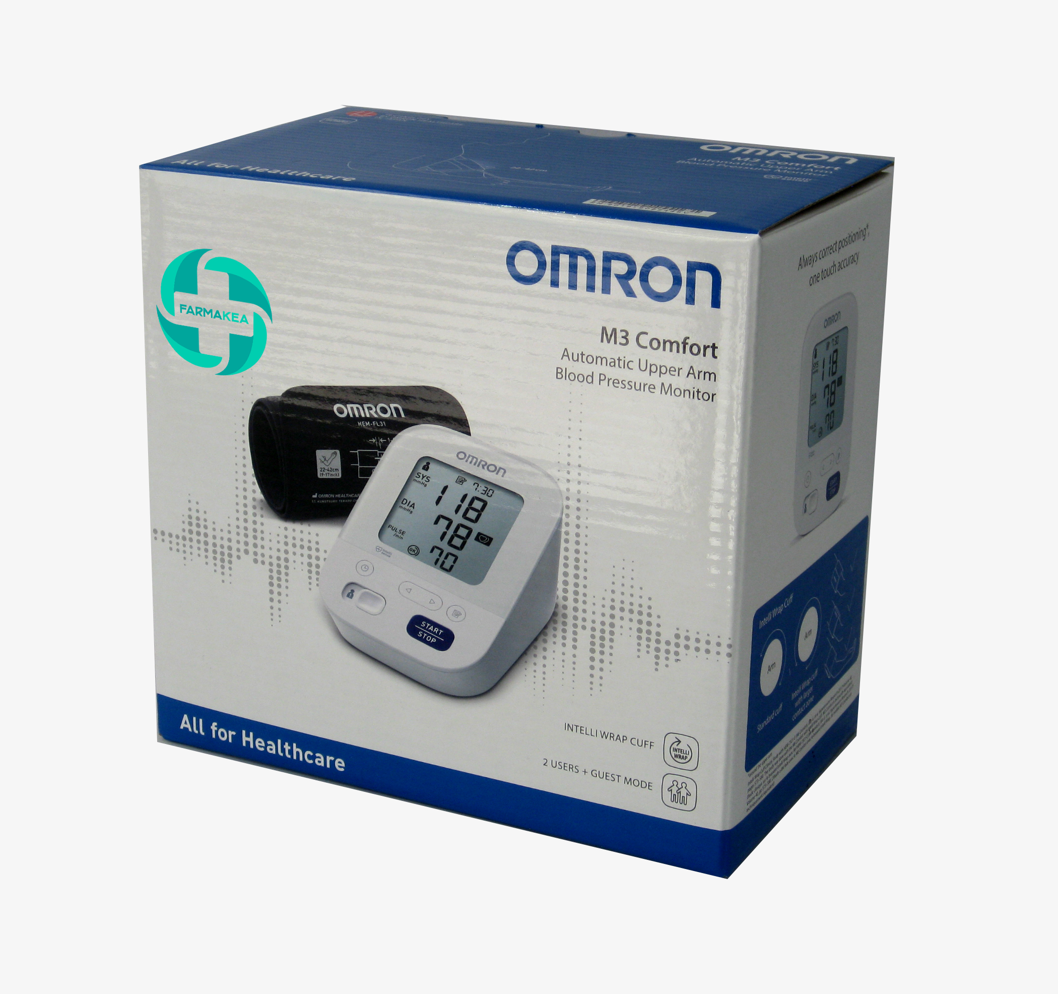Omron M3 - Medidor automático de presión de Brazo 