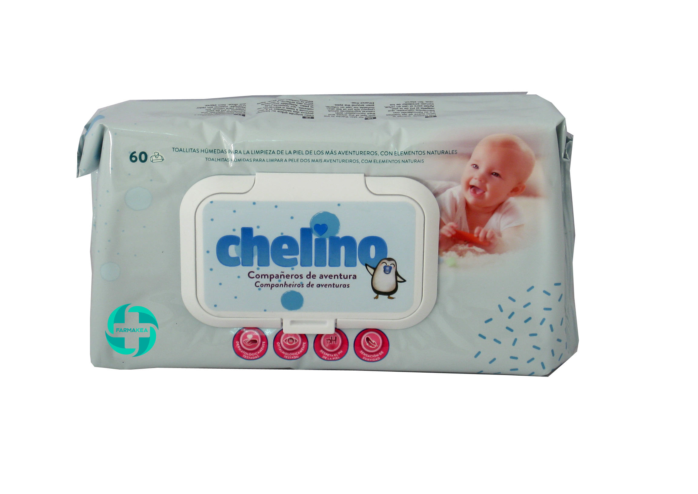 CHELINO 60 TOALLITAS DERMOSENSITIVE